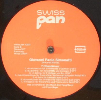 Swiss Pan 10 031 - Simonetti - Due Sonate Per Flauto, Viola Da B - Image 6
