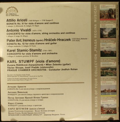 Supraphon SUA 10568 - Virtuoso Compositions For Viola D'Amore - Image 2