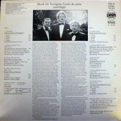 Eterna 725 092 - Musik Für Trompete, Corno Da Caccia Und Orgel - Image 2