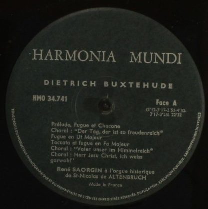 Harmonia Mundi HMO 30.741 - Dieterich Buxtehude - Image 4