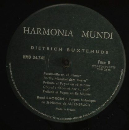 Harmonia Mundi HMO 30.741 - Dieterich Buxtehude - Image 5