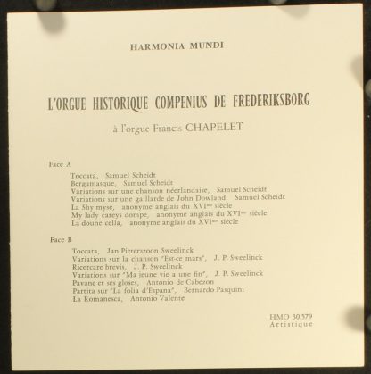 Harmonia Mundi HMO 30.579 - Francis Chapelet Joue Des Pièces Pro - Image 3