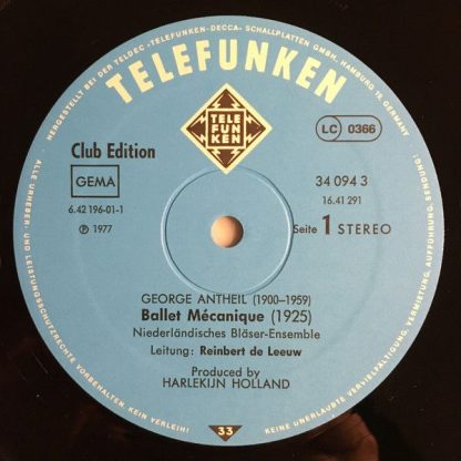 Telefunken 34 094 3 - Ballet Mécanique - A Jazz Symphony - Violi - Image 3