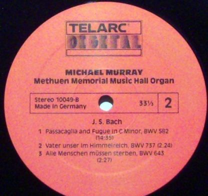 Telarc  - MURRAY organ TELARC rare ORGEN  rec HOLLAND 1980 - Image 4