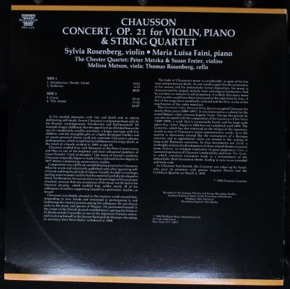 Pantheon PFN 2101 - Concerto Op 21 For Violin, Piano And String - Image 2