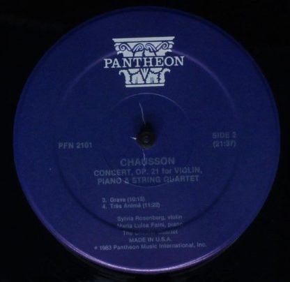 Pantheon PFN 2101 - Concerto Op 21 For Violin, Piano And String - Image 4
