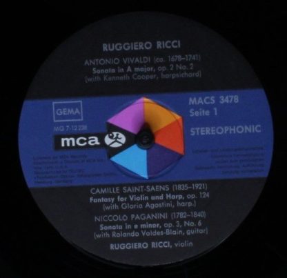 MACs Records 3478 - VIVALDI SAINT SAENS PAGANINI VILLA LOBOS PRO - Image 3