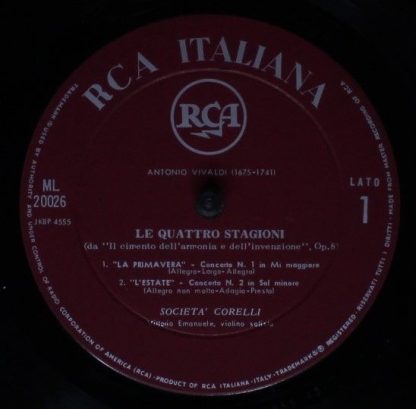 RCA Victor Red Seal ML-20026 - Le Quattro Stagioni - Image 5