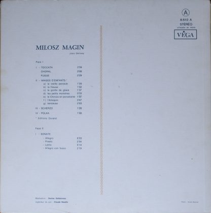 VEGA 8.510 - Images D'enfants . Scherzo . Polka . Sonate Toccata - Image 2