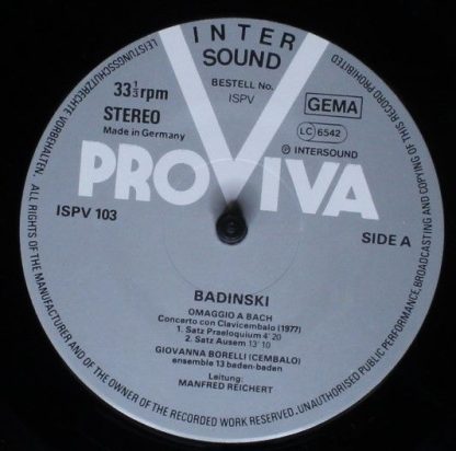 Pro Viva ISPV 103 - Omaggio A Bach / Dialoghi Per Viola Sola / P - Image 5