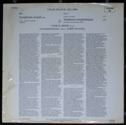 DECCA 6.42168 AS - Symphony D-moll / Variations Symphoniques - Image 2