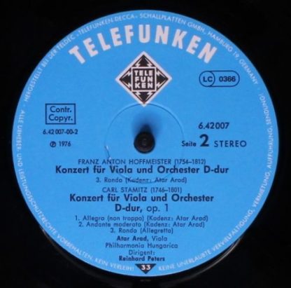 Telefunken 6.42007 - Viola Concertos - Image 6