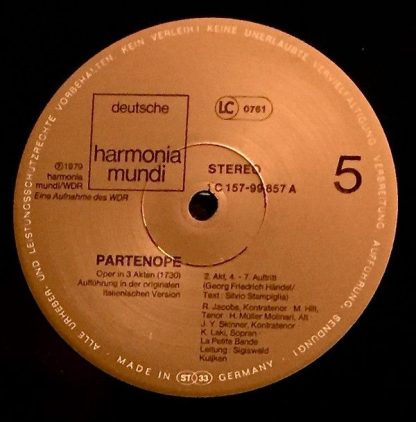 Deutsche Harmonia Mundi 1C 157-99 855/58 - Partenope - Image 11