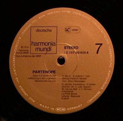 Deutsche Harmonia Mundi 1C 157-99 855/58 - Partenope - Image 13