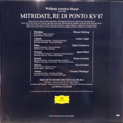 Deutsche Grammophon 2740 180 - Mitridate, Re Di Ponto - Image 2