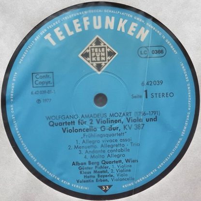 Telefunken 6.42039 AW - Streichquartette · String Quartets Nr.14 - Image 3