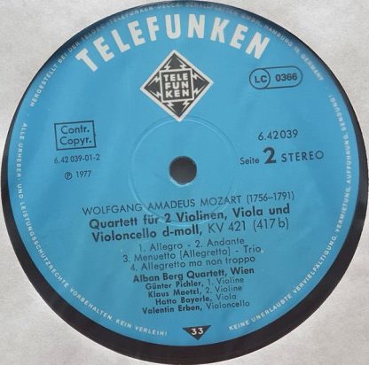 Telefunken 6.42039 AW - Streichquartette · String Quartets Nr.14 - Image 4