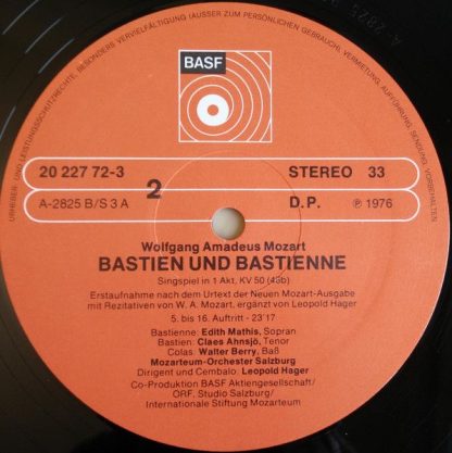 BASF 20 227 723 - Bastien Und Bastienne - Image 6