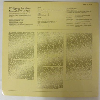 Harmonia Mundi DC 227 537 - Klarinettenquintett A-Dur KV 581 - S - Image 2