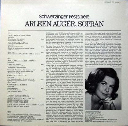 Harmonia Mundi CC 230 015 - Recital (Schwetzinger Festspiele) - Image 2