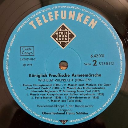 Telefunken 6.42031 AW - Königlich Preußische Armeemärsche - Image 6