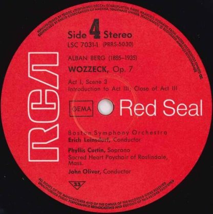 RCA Red Seal LSC 7031/1-2 - Symphonie No.5 / Wozzeck (Ausschnitt - Image 7