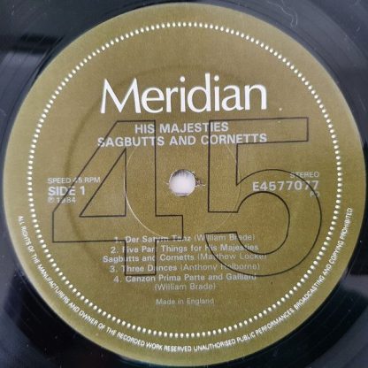 Meridian (2) E4577077 - His Majesties Sagbutts And Cornetts - Image 3