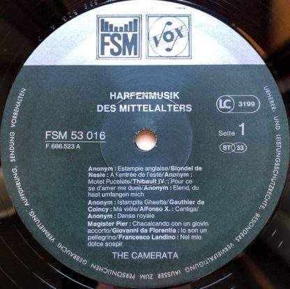 FSM Vox FSM 53 016 - Harfenmusik Des Mittelalters - Image 3