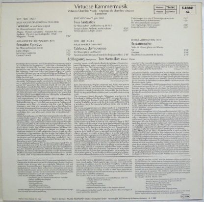 Telefunken 6.42841 - Virtuoso Chamber Music = Virtuose Kammermus - Image 3