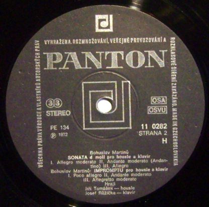 Panton 11 0282 - Chamber Music 1924 / 1929 - Image 3