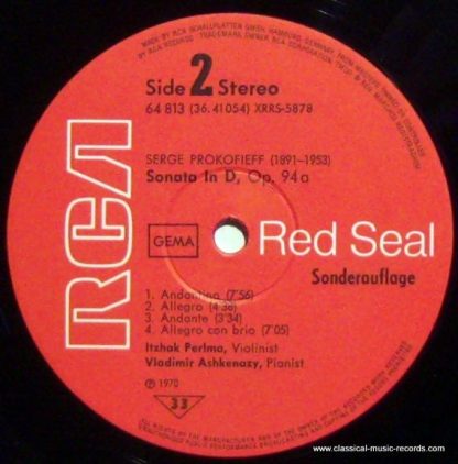 RCA 64 813 - Sonatas For Violin And Piano (No. 1, Op. 80 · No. 2 - Image 5
