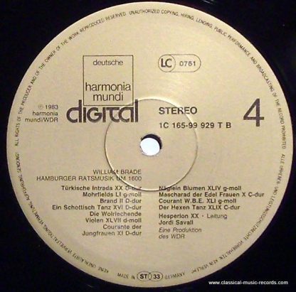Deutsche Harmonia Mundi 1C 165-99 928/29 T - Hamburger Ratsmusik - Image 6