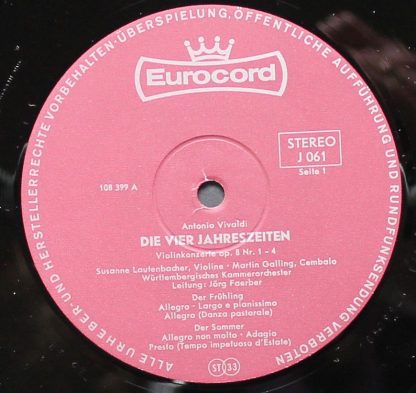 Intercord Ton GmbH 061-09 U (J 061) - Die Vier Jahreszeiten - Vi - Image 2