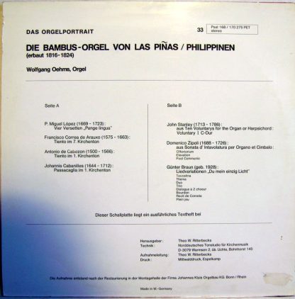 Psallite Psal 168 / 170 275 PET - Die Bambus-Orgel Von Las Piñas - Image 2