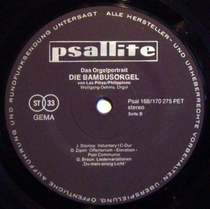 Psallite Psal 168 / 170 275 PET - Die Bambus-Orgel Von Las Piñas - Image 3