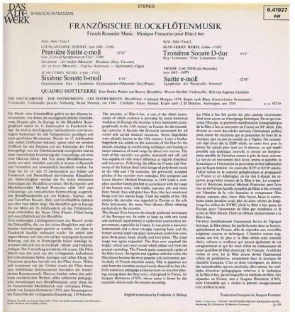 Telefunken 6.41927 AW - Französische Blockflötenmusik - Image 2