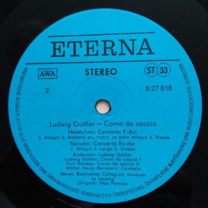Eterna 8 27 818 - Corno Da Caccia -  Konzerte von Telemann, Fasc - Image 4