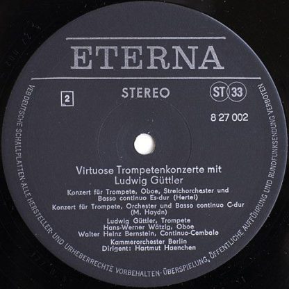 Eterna 8 27 002 - Virtuose Trompetenkonzerte Mit Ludwig Güttler - Image 5