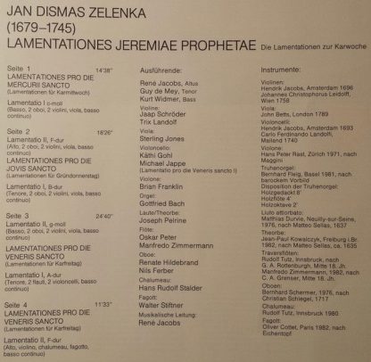 Deutsche Harmonia Mundi 1C 165-99 968/69 - Lamentationes Jeremia - Image 3
