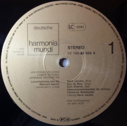 Deutsche Harmonia Mundi 1C 165-99 968/69 - Lamentationes Jeremia - Image 5