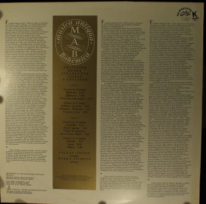 Supraphon 1 11 0976 - Sonatas For Violin & Continuo - Image 2