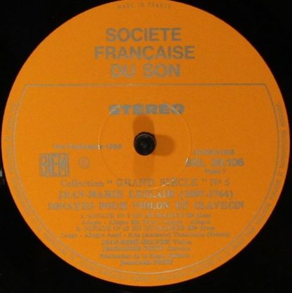 Grand Siècle SXL 20.106 - Sonates Pour Violon & Clavecin - Image 3