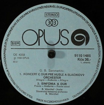 Opus 9110 1486 - Violin Concerto In C Major / Symphony In A Majo - Image 3