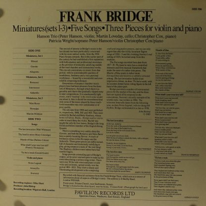 Pearl SHE 586 - Miniatures(sets 1-3)•Five Songs•Three Pieces For - Image 2
