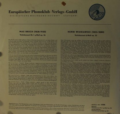 Pantheon XP 3050 - Violinenkonzert Nr. 1 G-Moll Op. 26/ Violinen - Image 2
