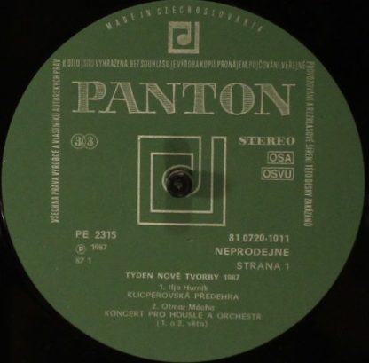 Panton 81 0720—1011 - Klicperian Ouverture/ Concerto For Violin - Image 3