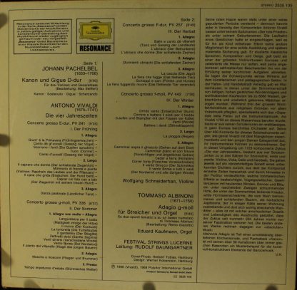 Deutsche Grammophon 2535 105 - Die Vier Jahreszeiten / Adagio / - Image 2