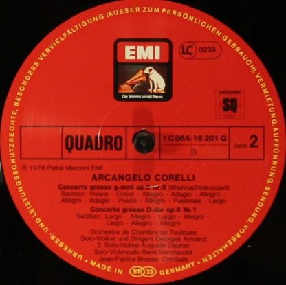 EMI 1 C 065-16 201 Q - La Follia/ Concerti Grossi Op.6 Nr. 1&8/ - Image 3