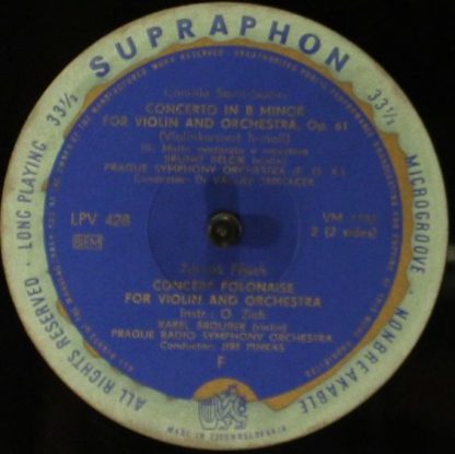 Supraphon CLPV 428 - Konzert H-Moll Für Violine Und Orchester, K - Image 4