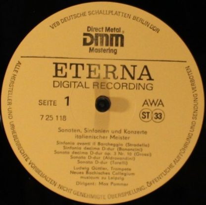 Eterna 7 25 118 - Sonaten, Sinfonien und Konzerte italienischer - Image 3